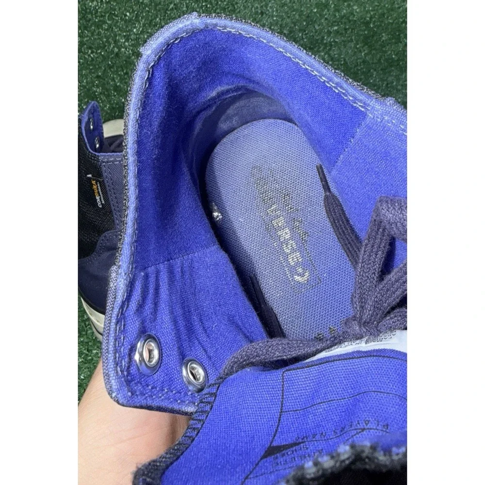 Converse Chuck 70 Men 9.5 Women 11.5 Blue Black Cordura Comfort Sneakers A05578C - Picture 9 of 11